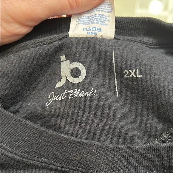 Men's Black Crewneck Sweatshirt - Picture 4 of 5